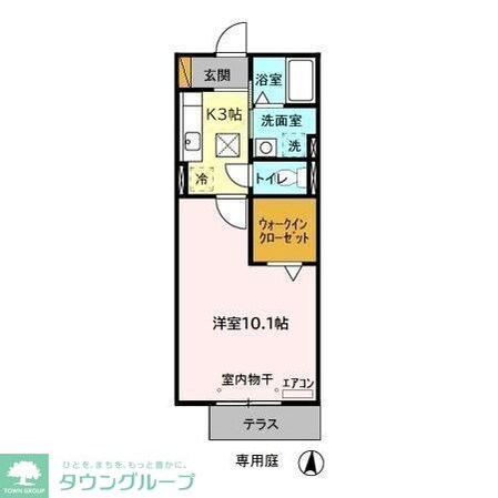 リシアンサス・ガーデン Cの物件間取画像